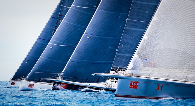 Australia’s finalist line-up of IRC yachts - - Audi Hamilton Island Race Week 2012 in B&W © Craig Greenhill / Saltwater Images http://www.saltwaterimages.com.au